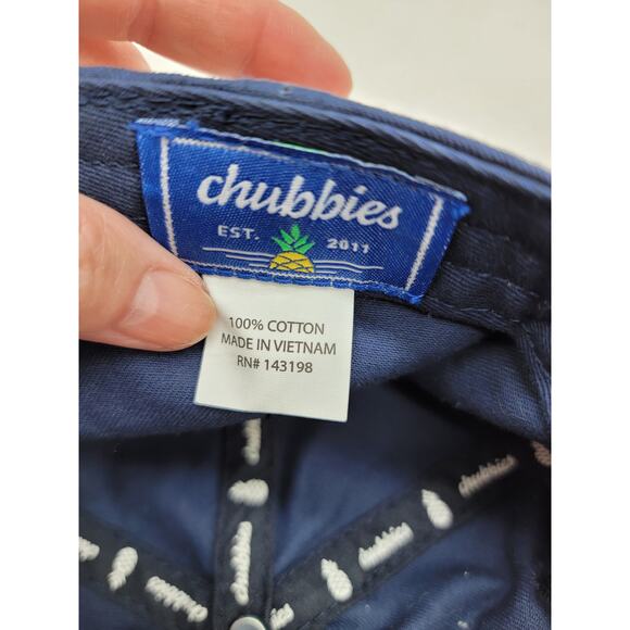 Chubbies Men's Baseball Cap Hat Embroidered Logo Adjustable Blue One Size - Picture 9 of 9